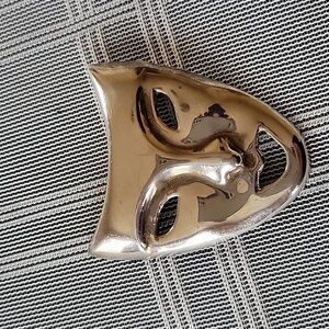 Vintage Sterling ND 926 Theatrical Comedy Mask Brooch & Pendant